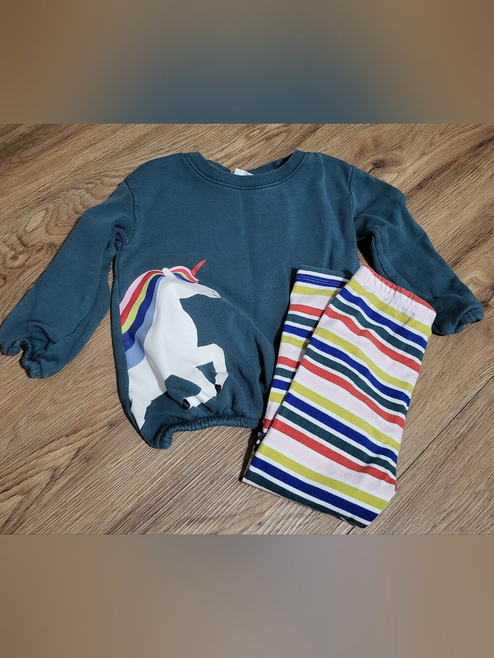 Hanna Andersson Sweatshirt & Legging Outfit Set Size 4t